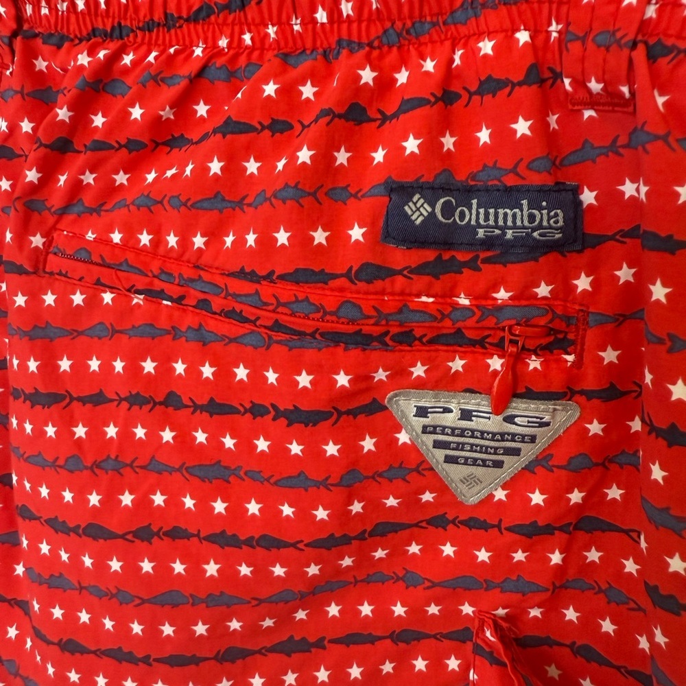 Columbia Men’s PFG Super Backcast Water Swim Shorts lined Red Size‎ Large - Picture 4 of 8